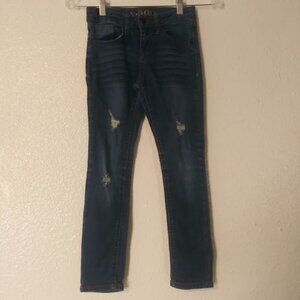 V*Gold girl's size 7 distressed skinny jeans